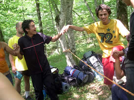 Through initiative games, important skills in leadership and communication were learned