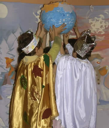 Children from Mihai Bravu, Romania 